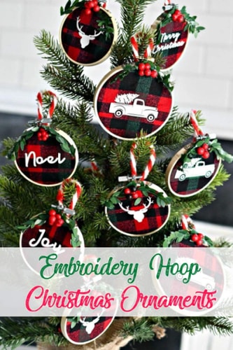 Embroidery Hoop Christmas Ornaments Gift for Christmas