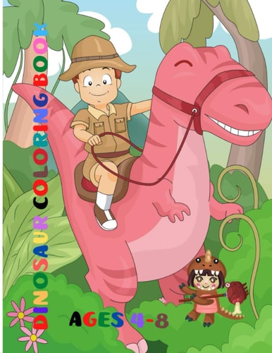 Dinosaur Coloring Book DINOSAUR Easy Mazes, Spot the Differences and Color & Connect the Dots and Color for Kids