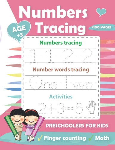 Numbers Tracing Preschoolers for Kids Number Practice Workbook to Learn the Numbers from 0 to 20 for Preschoolers and Kindergarten Kids