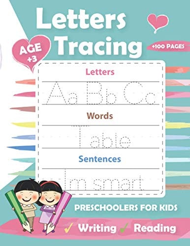 Letters Tracing Preschoolers for Kids Letter Practice Workbook to Learn the Letters for Preschoolers and Kindergarten Kids