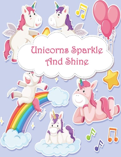Unicorns Sparkle & Shine Unicorn Coloring Book for Kids