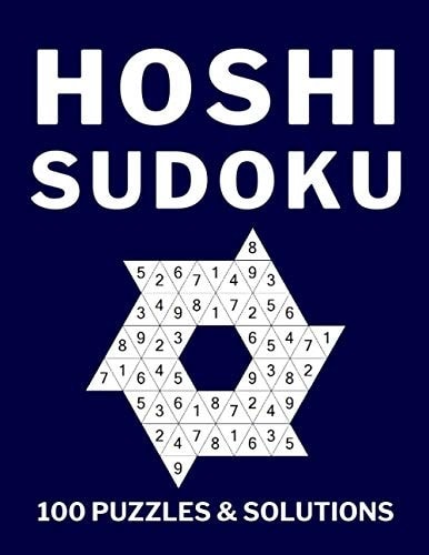 Hoshi Sudoku 100 Puzzles & Solutions Sudoku Puzzles for Adults and Smart Kids