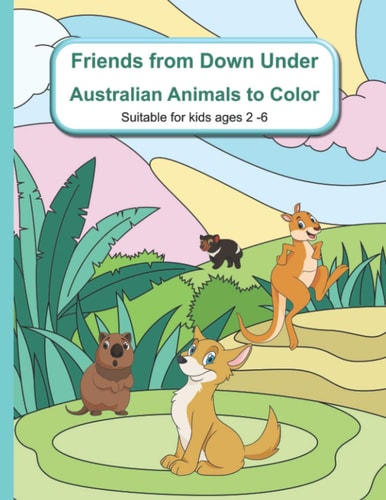 Friends from Down Under Australian Animals to Color