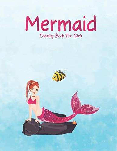 Mermaid Coloring Book For Girls Coloring Book For Kids Boys Girls Ages 4-8