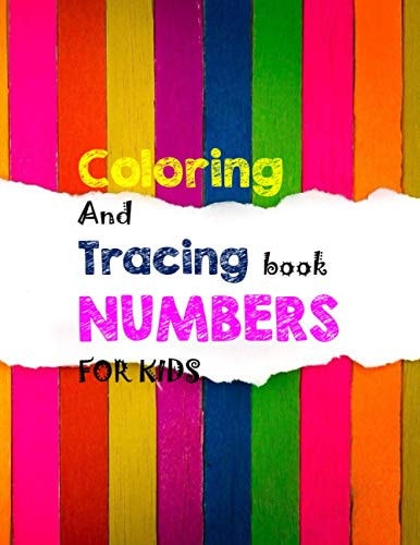 Coloring and Tracing Book Numbers for Kids
