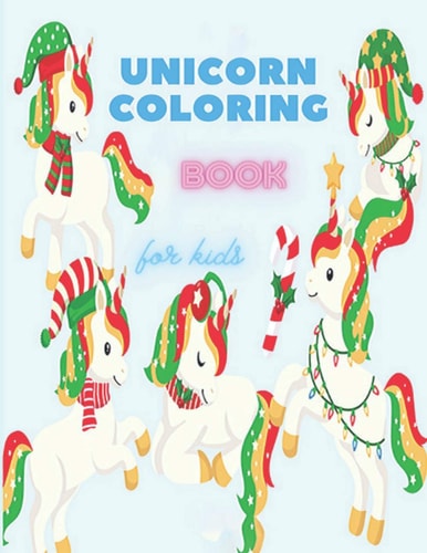 Unicorn Coloring Book for Kids Cute Unicorn for Kids Ages 4-8 Jornal Gift 50 Design 8,5x11 Soft Cover