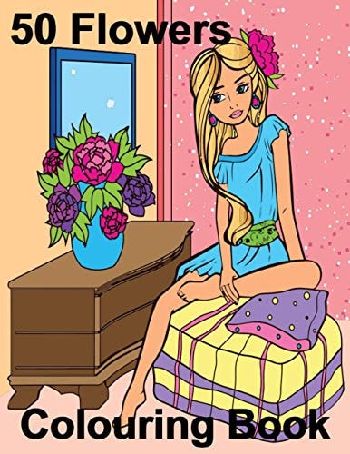 50 Flowers Colouring Book An Beautiful Flowers Designs for Stress Relief, Relaxation, and Creativity