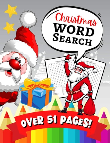 Christmas Word Search A Fun Learning Activity Game Book For Kids & Toddlers