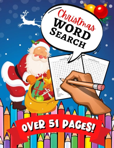 Christmas Word Search A Fun Learning Activity Game Book For Kids & Toddlers