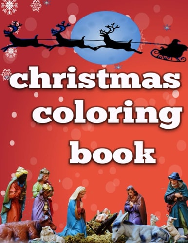 Christmas Coloring Book Christmas Celebration Scene Coloring Pages