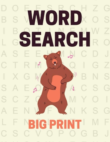 Big Print Word Search