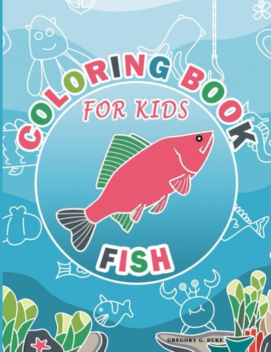 Coloring Book For Kids Fish Design Animal Coloring Book