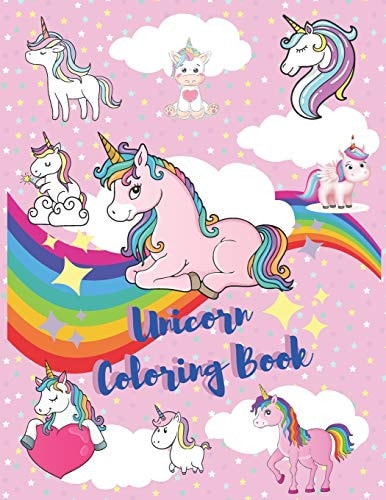 Unicorn Coloring Book Coloring Book For Kids Ages 4-8 (English Edition) (8.5x11 - 50 Pages)