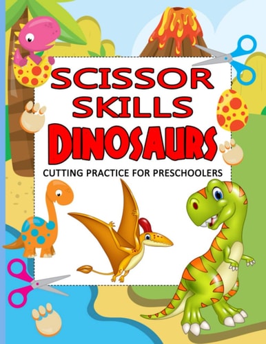 Scissor Skills Dinosaurs Cutting Practice for Preschoolers