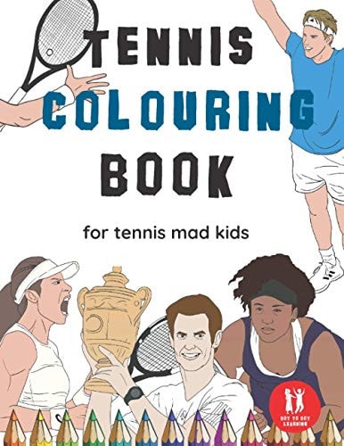 Tennis Colouring Book Great Gift for Boys and Girls, Ages 4-12