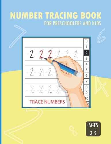 Number Tracing Book for Preschoolers and Kids Ages 3-5 Best Gift for Kids, Trace Numbers Practice Workbook for Kids and Toddlers, Pre-Handwritting Activity Book, Kindergarten and Kids