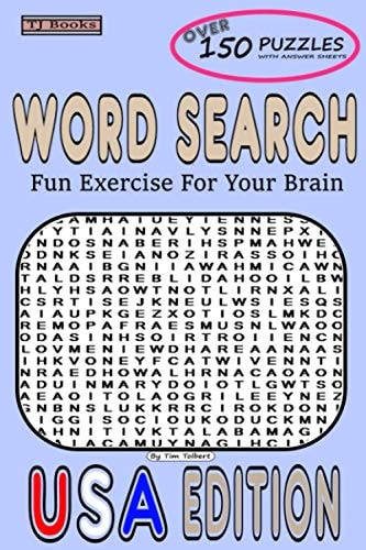 Word Search USA Edition Fun Exercise For Your Brain