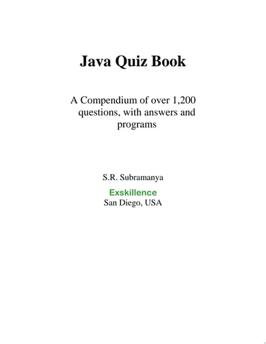 Java Quiz Book