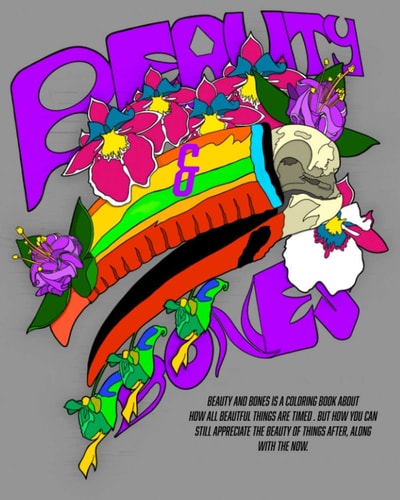 Beauty & Bones A Flower and Skull Coloring Book