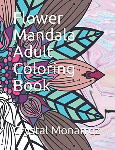 Flower Mandala Adult Coloring Book