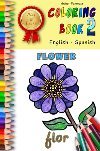 Play & Learn Coloring Book 2 English - Spanish