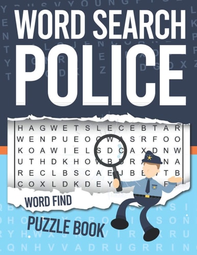 Police Word Search Word Find Puzzle