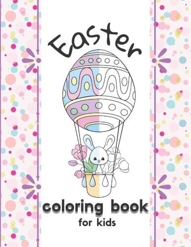 Easter Coloring Book With 84 Coloring Pages, For Kids Ages 4-8, Boys, Girls