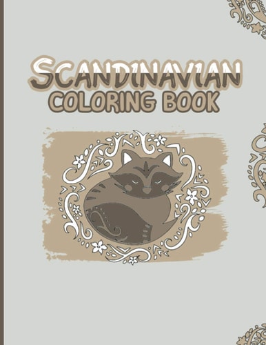 Scandinavian Coloring Book Relaxing Coloring For Anxiety