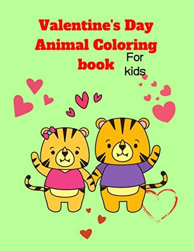Valentine's Day Animal Coloring Book for Kids