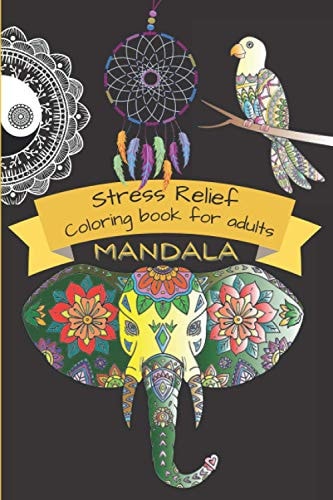 Stress Relief Coloring Book Mandala Coloring Book for Adults Coloring Book Small Size 6x9 Inch 100 Pages