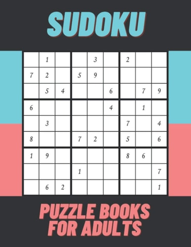 Sudoku Puzzle Books For Adults Sudoku Brain Game, Sudoku Puzzles with Solutions, Sudoku Puzzles for Adults