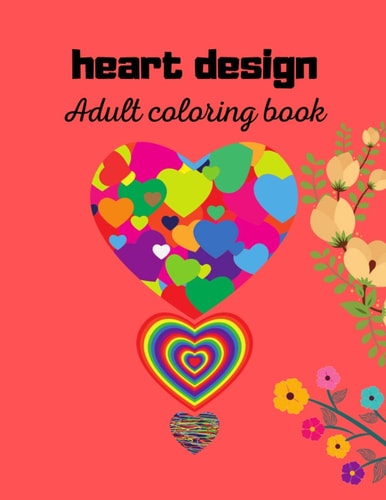 Heart Design Adult Coloring Book