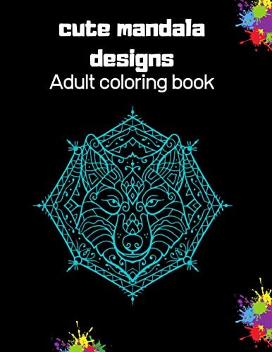 Cute Mandala Designs Adult Coloring Book