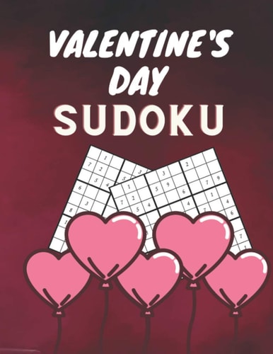 Valentine's Day Sudoku Valentine's Day Sudoku Brain Game, Sudoku Puzzles With Solutions, Sudoku Puzzles For Adults