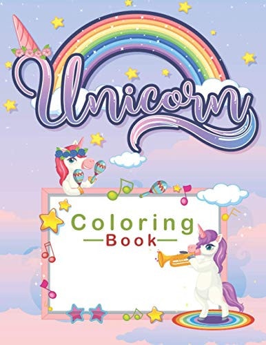 Unicorn Coloring Book For Kids Ages 4-8