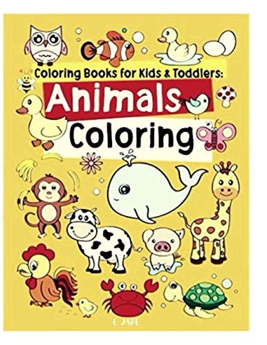 Coloring Books for Kids and Toddleers Animals Coloring Great Gift for Boys & Girls, Ages 3-8