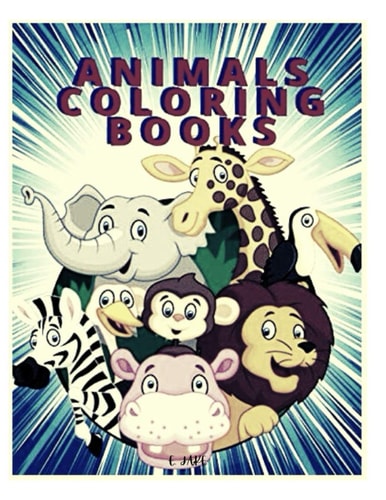Animals Coloring Books Great Gift for Boys & Girls, Ages 4-8