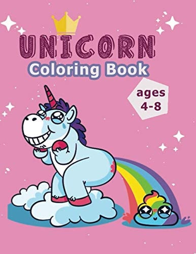 Unicorn Coloring Book Ages 4-8 Cute Unicorn Coloring Book for Kids and Activity Books for Girls and Boys Ages 4-8