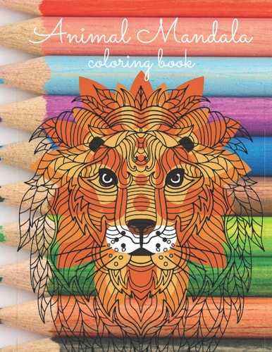Animal Mandala Coloring Book Stress Relaxation Animals Design