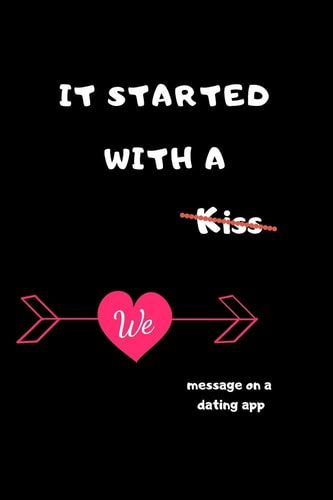 It Started with a Message on a Dating App Funny Valentines Day Gifts for Him/Her-Boyfriend Birthday/Girlfriend Birthday