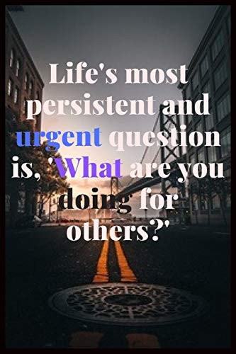 What are You Doing for Others Notbook 6x9in Life and Society General