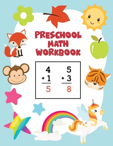 Preschool Math Workbook Learn Numbers 1-20 with Number Tracing, Counting, Matching, Coloring, Simple Math Activities, Addition and Subtraction Great for Kids Ages 2-4, Pre K, Kindergarten, Preschoolers