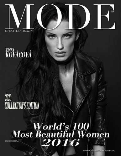 Mode Lifestyle Magazine World's 100 Most Beautiful Women 2016 2020 Collector's Edition - Edina Kovácová Cover