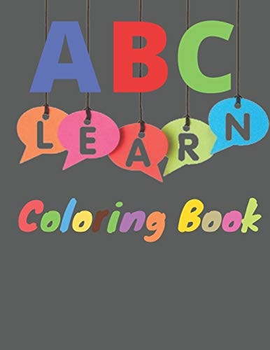 Coloring Book Classic ABC Coloring Book / Learning Activity Book Gift, 34 Pages, White Paper,8,5x11, Soft Cover, Matte Finish