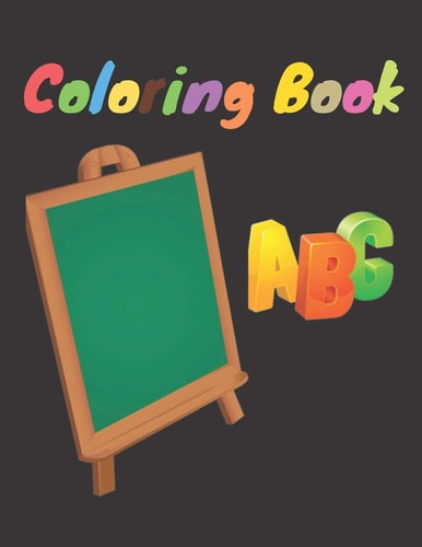 Coloring Book Classic ABC Coloring Book / Learning Activity Book Gift, 34 Pages, White Paper,8,5x11, Soft Cover, Matte Finish