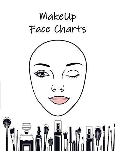 MakeUp Face Charts Paper Practice Face Charts For Makeup Artists