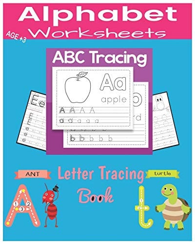 ABC Tracing Lettre Tracing Book Alphabet Handwriting Practice Workbook for Kids Preschool Writing Workbook with Sight Words for Pre K, Kindergarten and Kids Ages 3-5. ABC Print Handwriting Book
