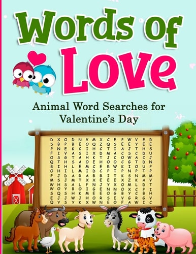 Words of Love Animal Word Searches for Valentine's Day