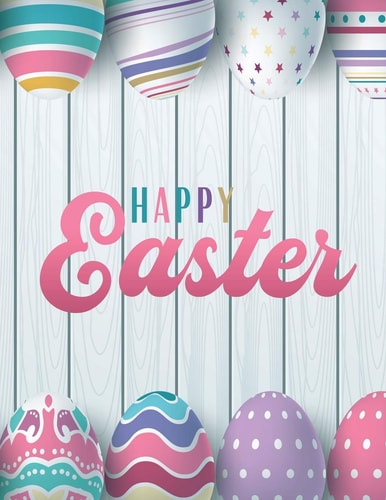 Happy Easter Day! With Drawing Eggs