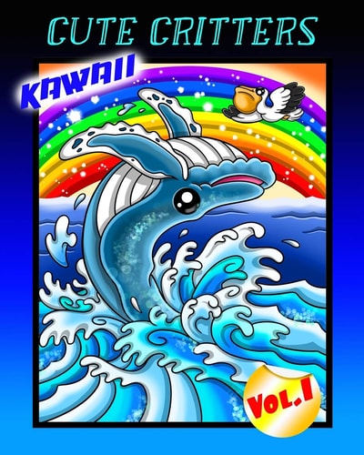 Kawaii Cute Critters Vol. 1 Kawaii Animals Chibi Wildlife Coloring Book for Toddlers, Kids, Teens, Adults, and Seniors, and Even Includes a DIY Bookmark